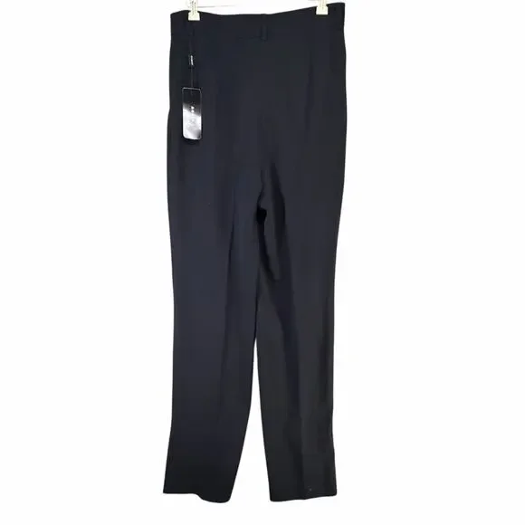 Akris Flore Navy Wool Stretch Tailored Trousers Womens 6 Quiet Luxury‎ NWT $995 - Picture 4 of 15
